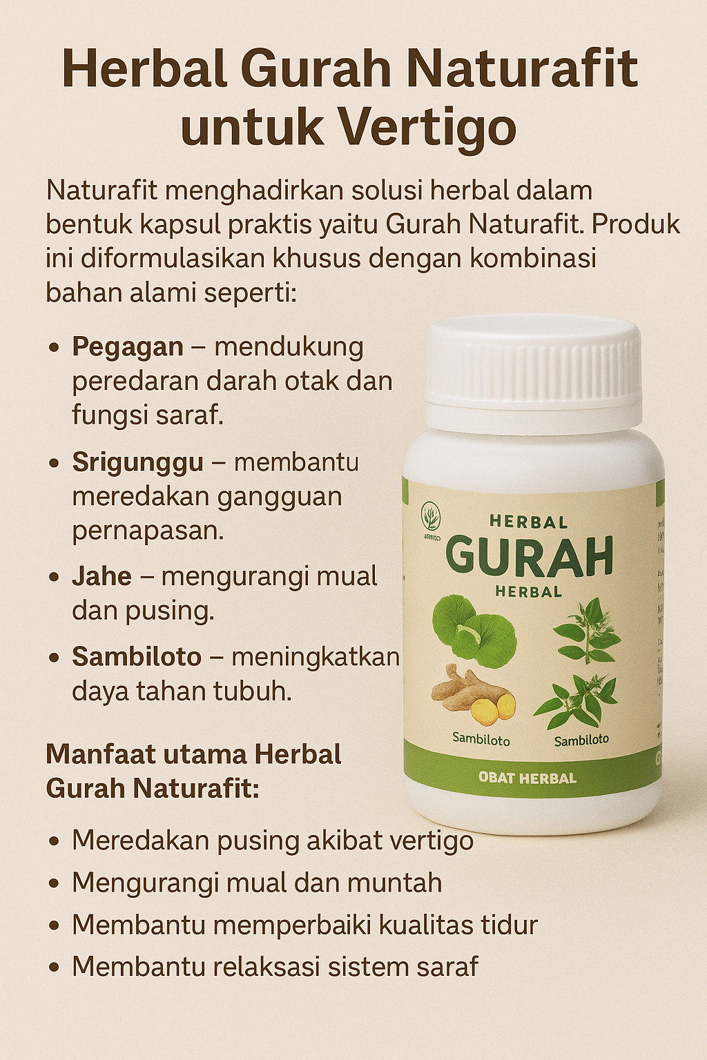 gambar infografis herbal gurah naturafit atasi vertigo