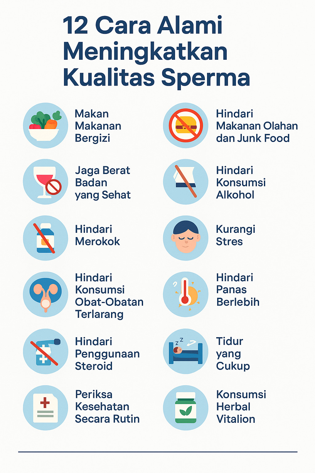 infografis 12 cara alami meningkatkan kualitas sperma