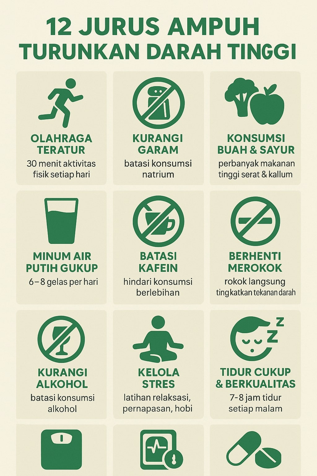 infografis cara menurunkan darah tinggi