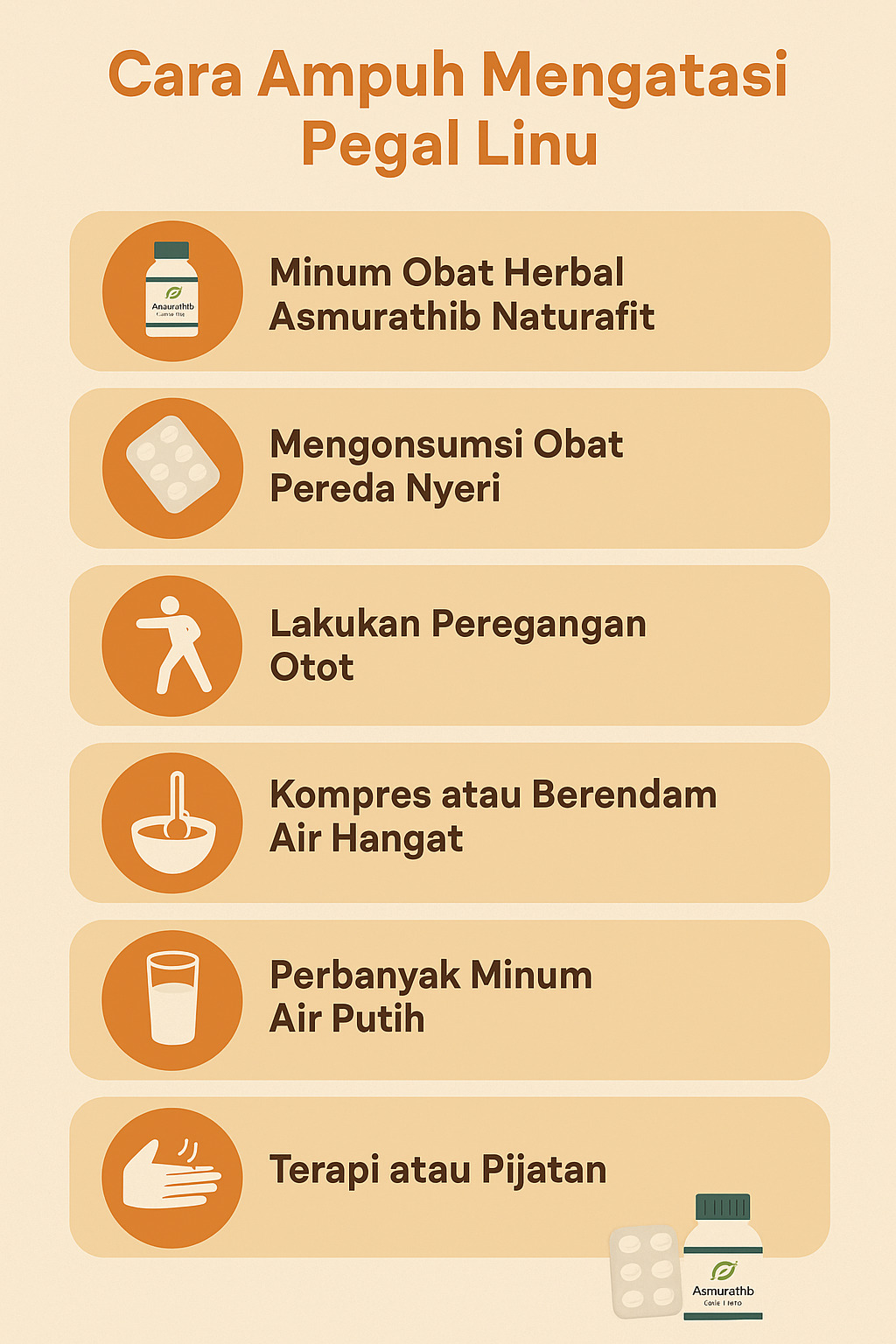 infografis cara ampuh mengatasi pegal linu