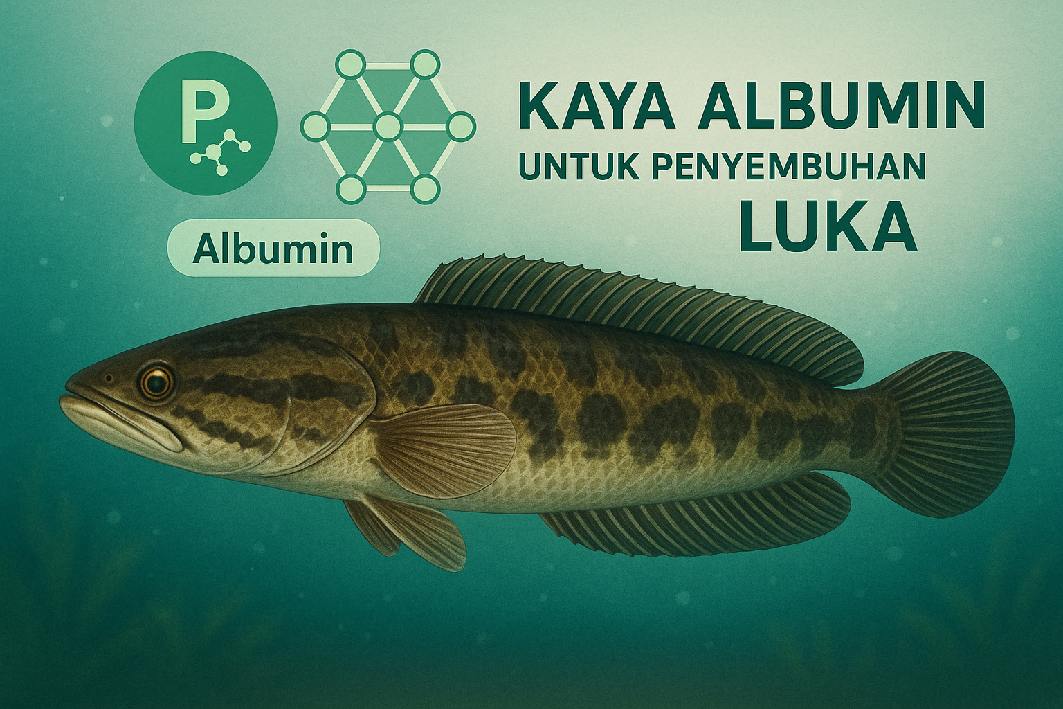 gambar ilustrasi ikan gabus tinggi albumin untuk penyembukan luka