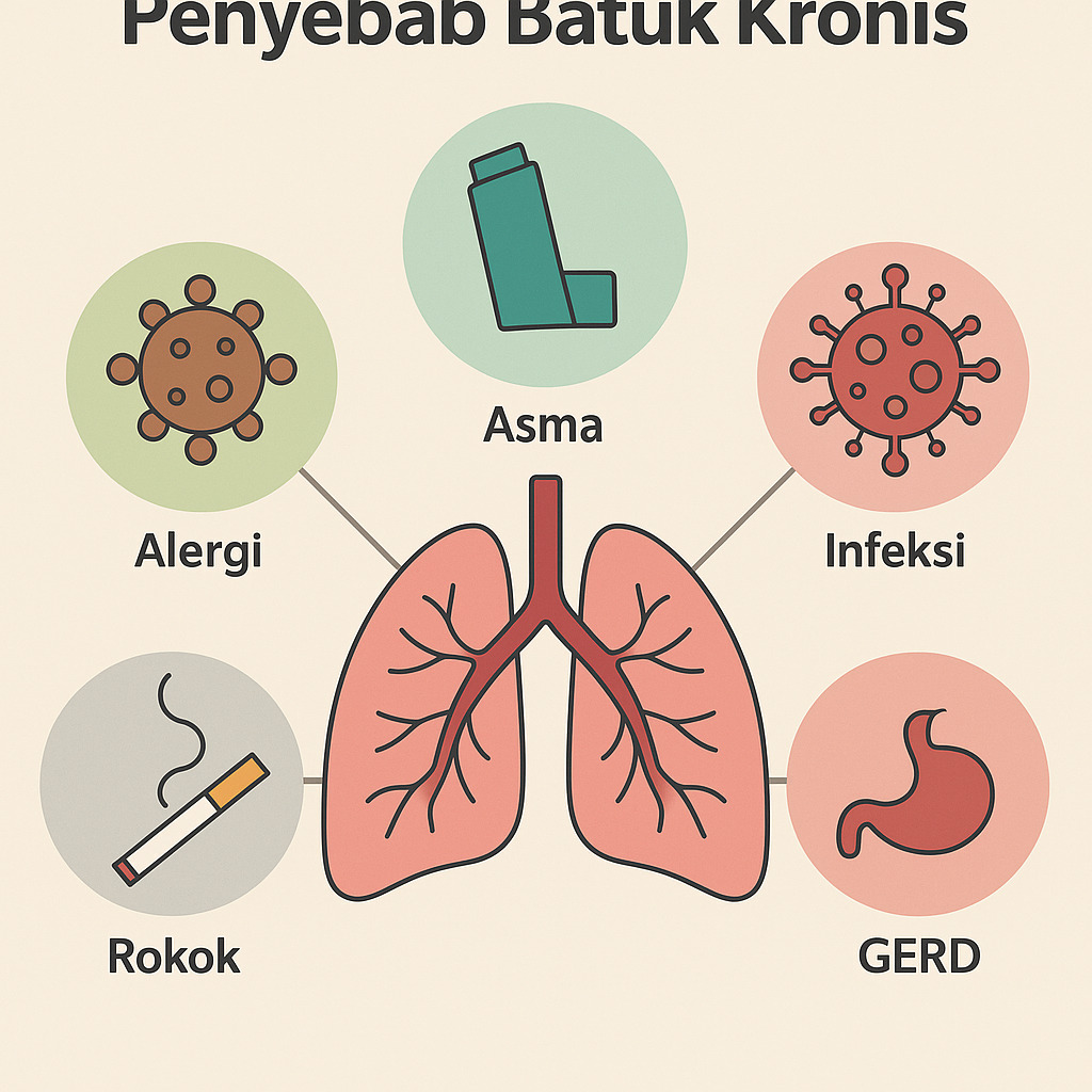 Infografis penyebab batuk kronis