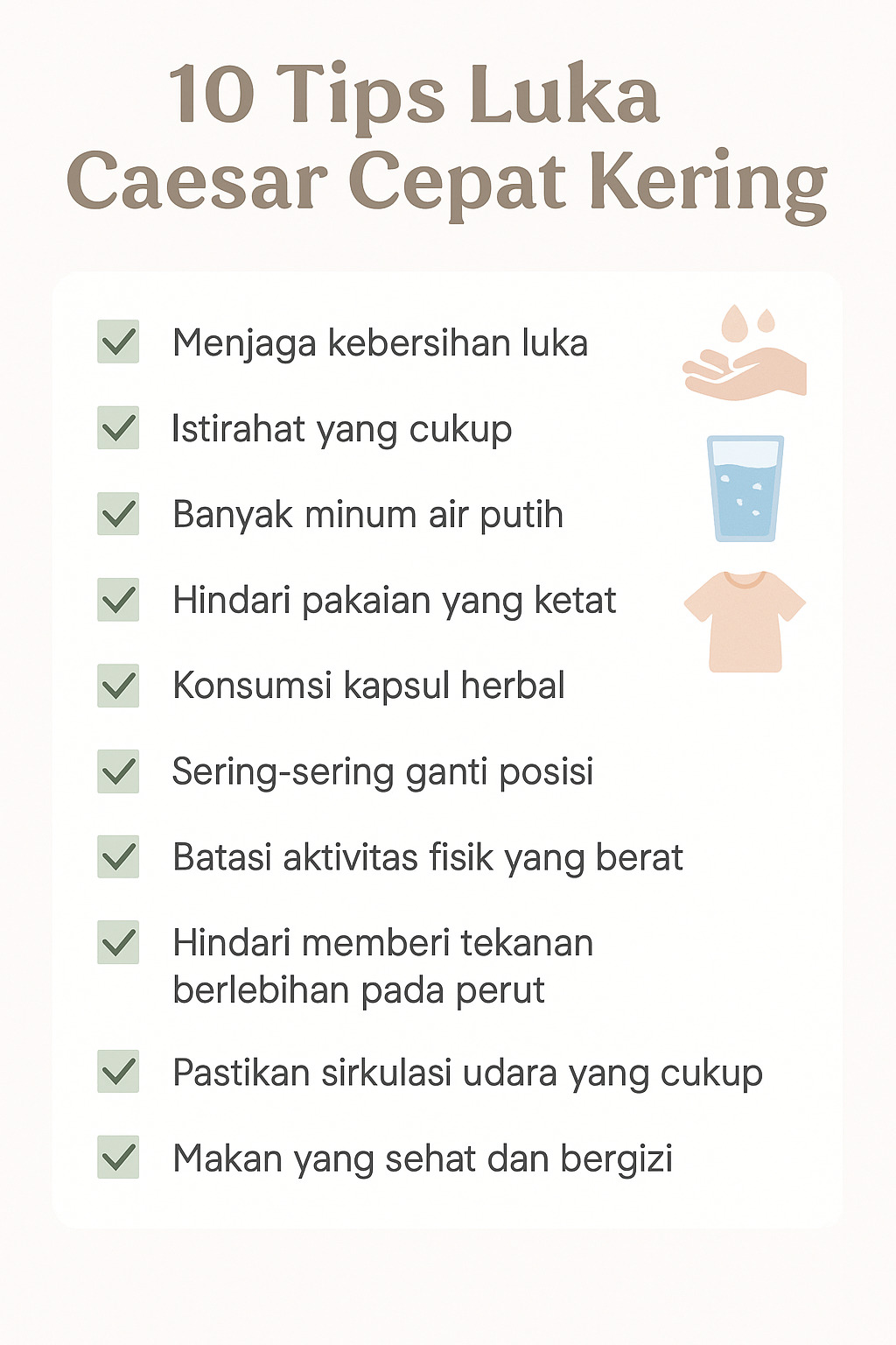 10 tips luka caesar cepat kering