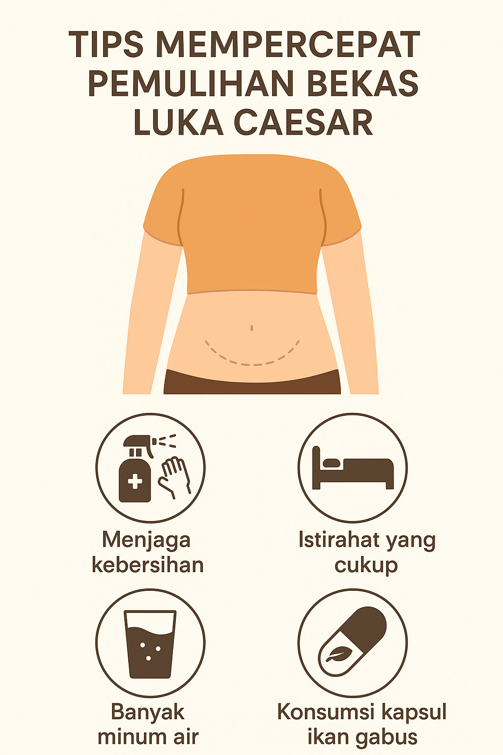 Tips mempercepat pemulihan luka caesar 