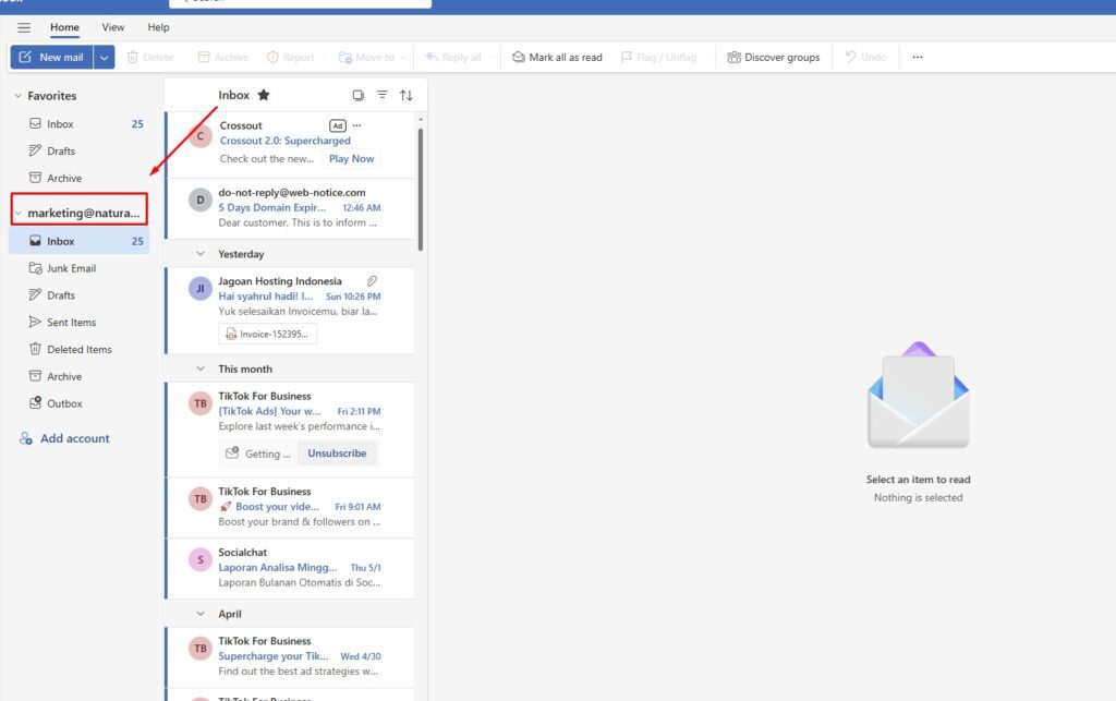 Cara membuka email naturafit 10 Screenshot 30