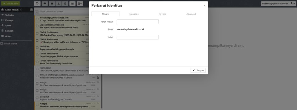 Cara membuka email naturafit 4 Untitled