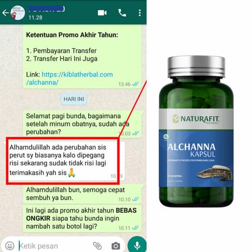 Testimoni Alchanna membuat perut nyaman