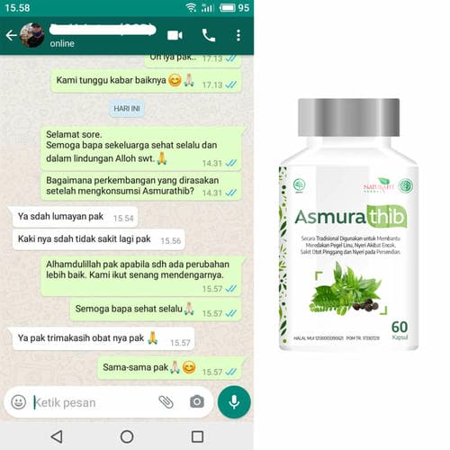 Testimoni Asmurathib untuk asam urat di kaki