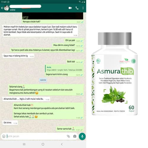 Testimoni Asmurathib untuk ngilu ngilu