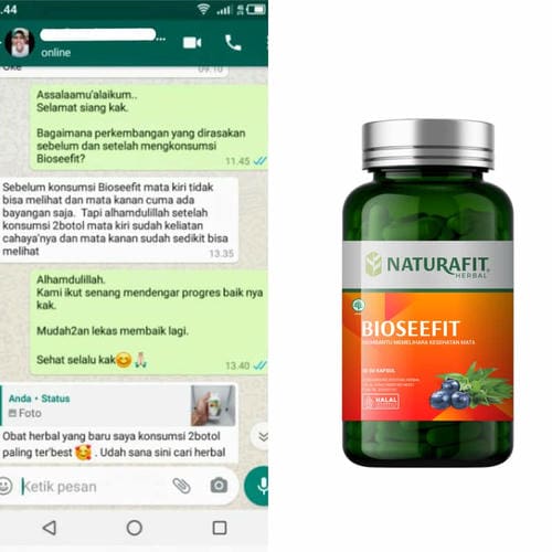 Testimoni Bioseefit untuk mata gelap