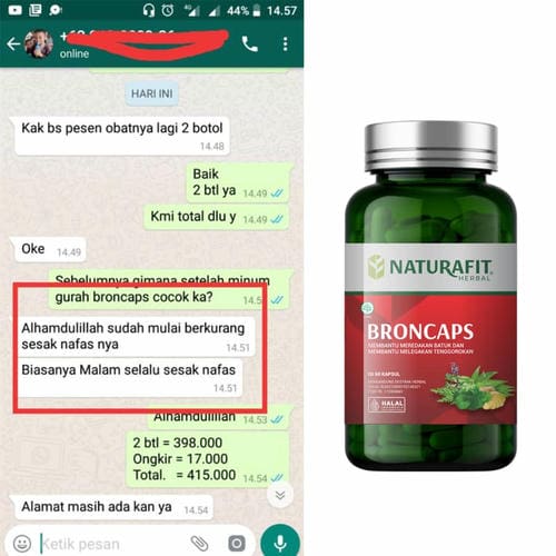 Testimoni Broncaps untuk sesak nafas