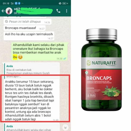 Testimoni Herbal Broncaps untuk bronkhitis