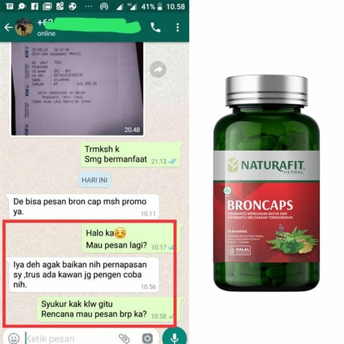 Testimoni Herbal Broncaps untuk sesak napas
