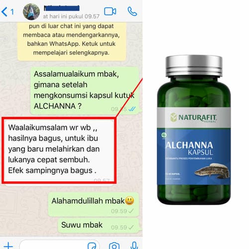 Testimoni kapsul ikan gabus naturafit pasca operasi