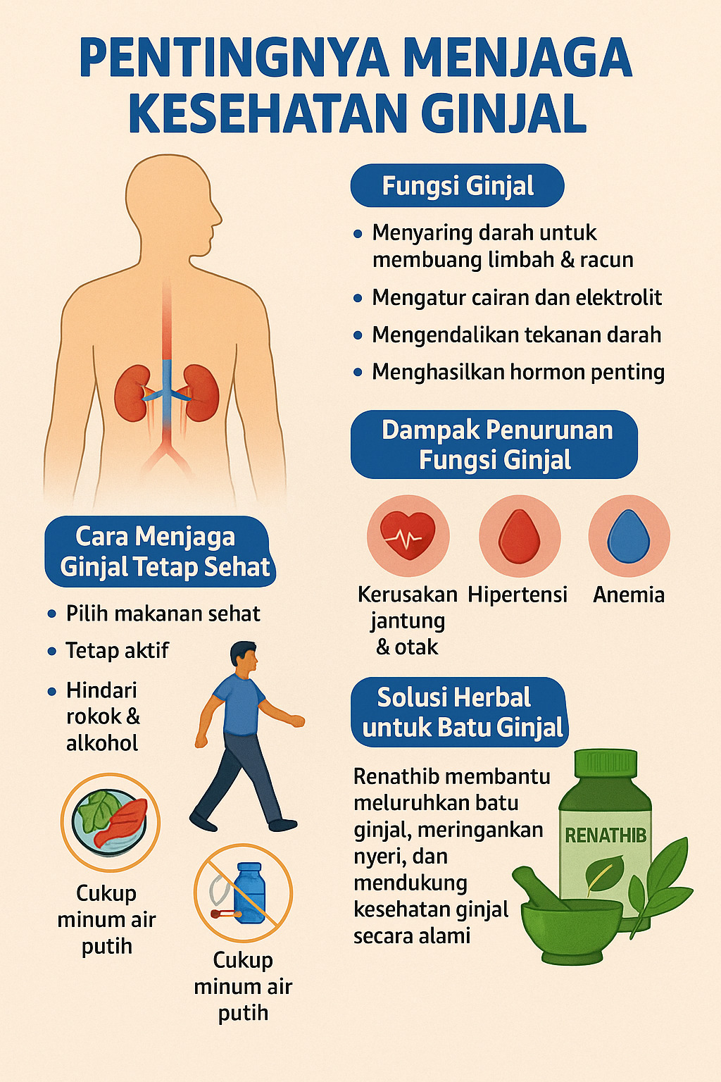 infografis tentang pentingnya menjaga kesehatan ginjal