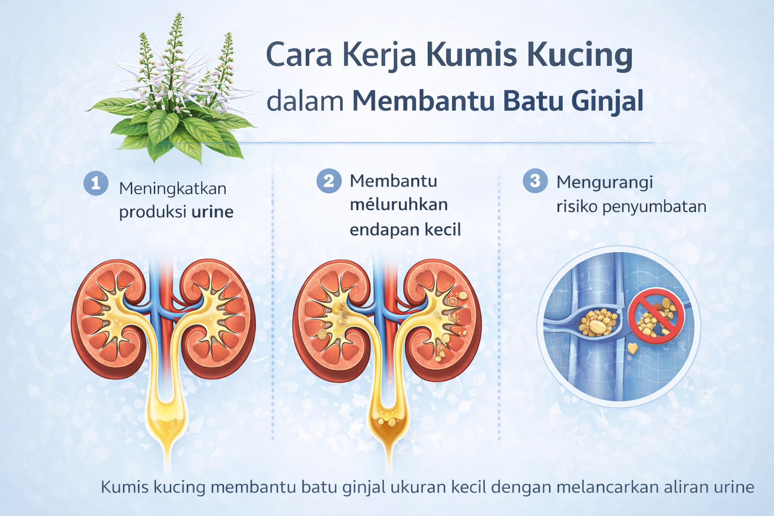 Cara Kumis Kucing atasi batu ginjal