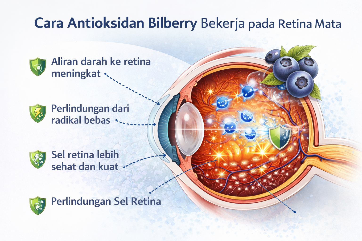 Cara kerja antioksidan bilberry pada retina