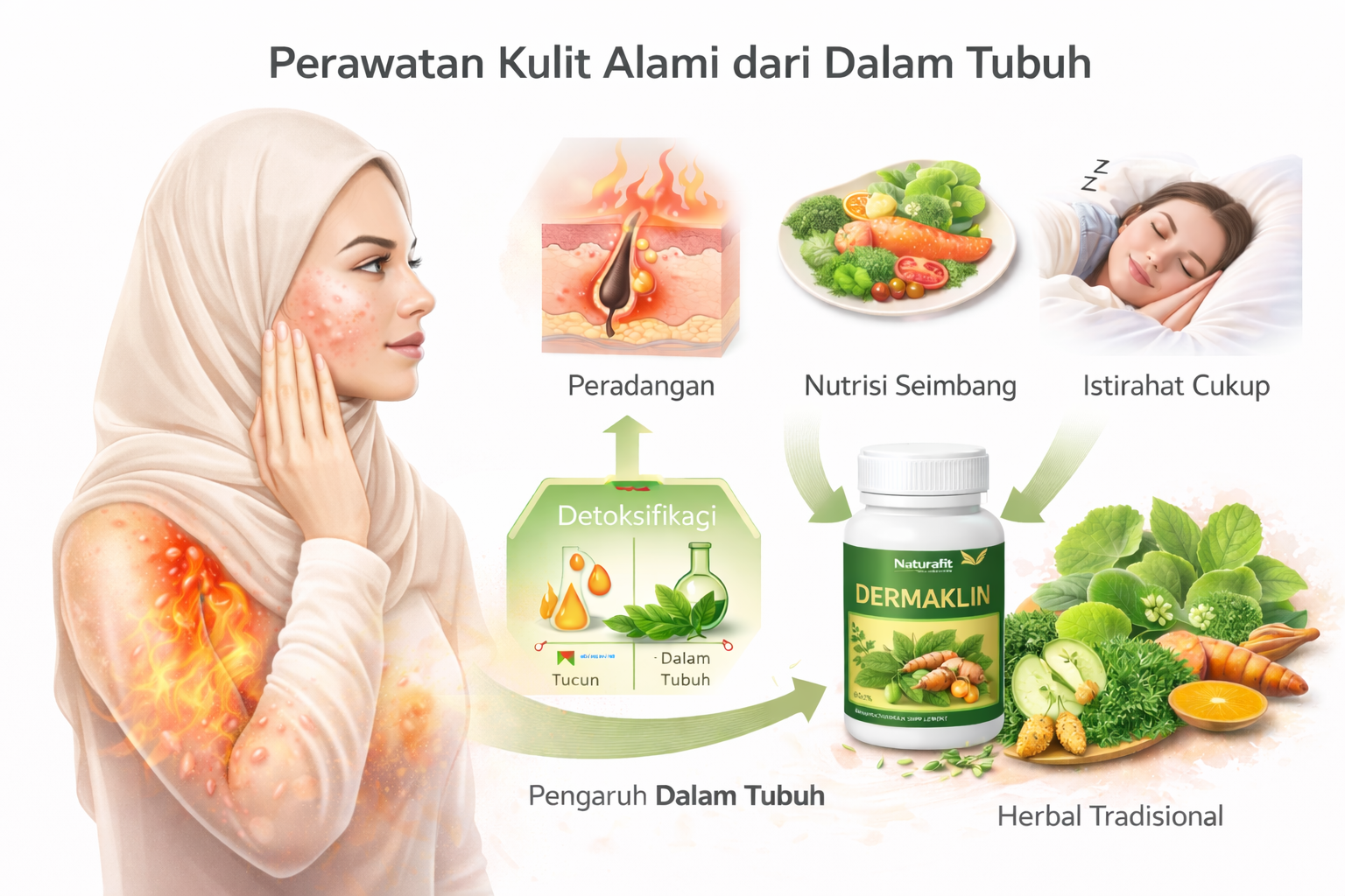 perawatan kulit alami dari dalam tubuh