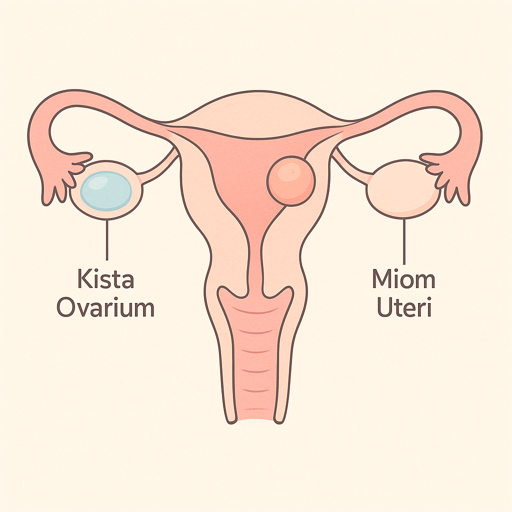 ilustrasi kista dan miom