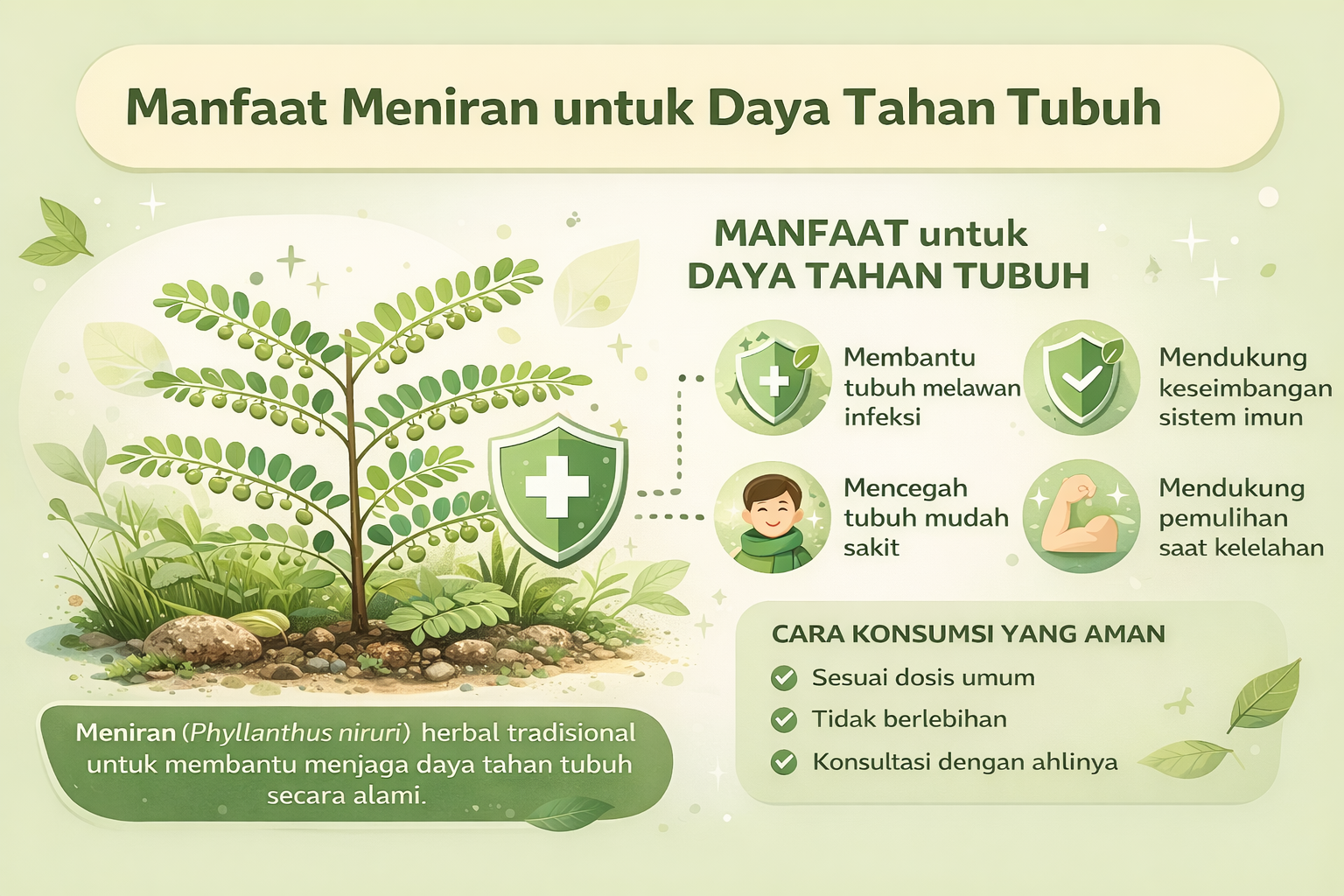 Manfaat meniran untuk daya tahan tubuh