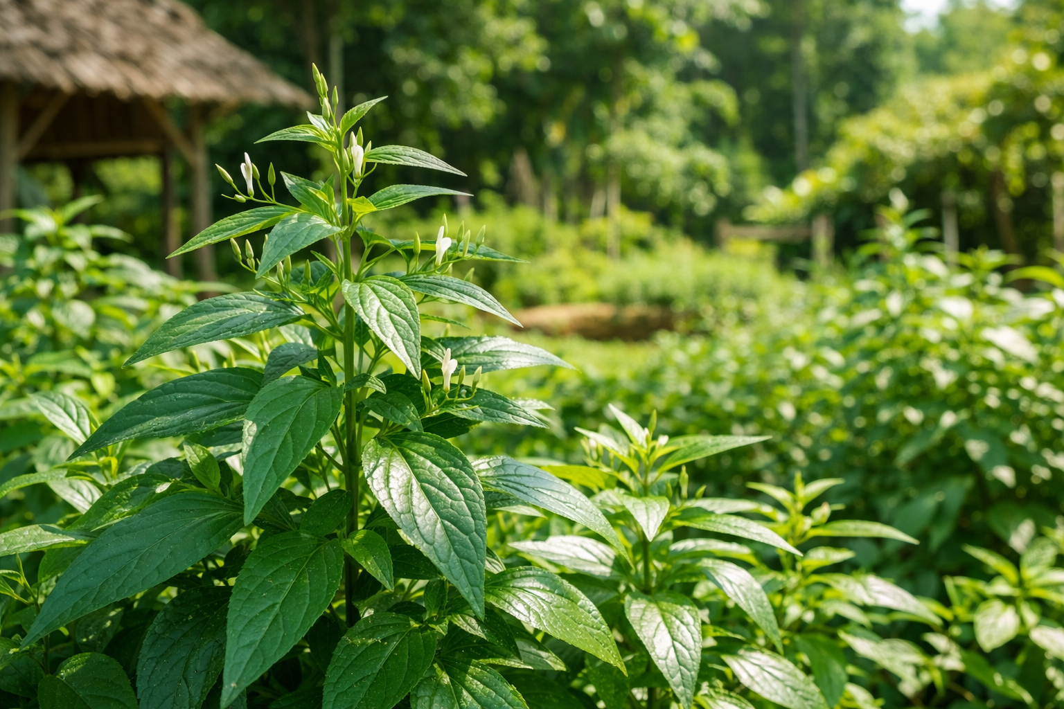 Tanaman sambiloto di taman herbal