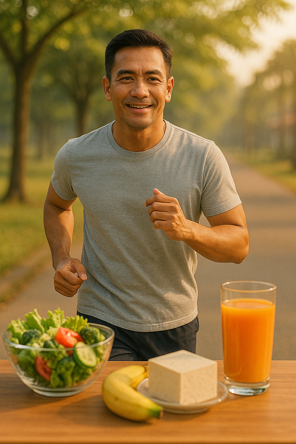 gambaran tubuh yang sehat dan makanan sehat