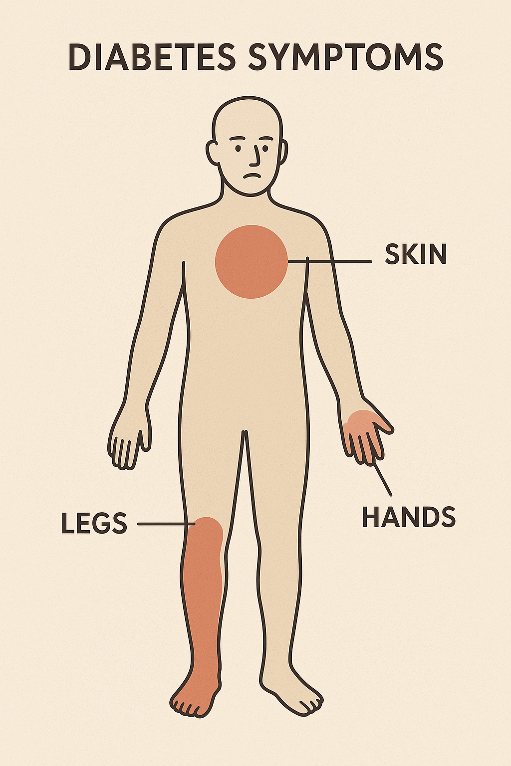gejala diabetes pada tubuh manusia