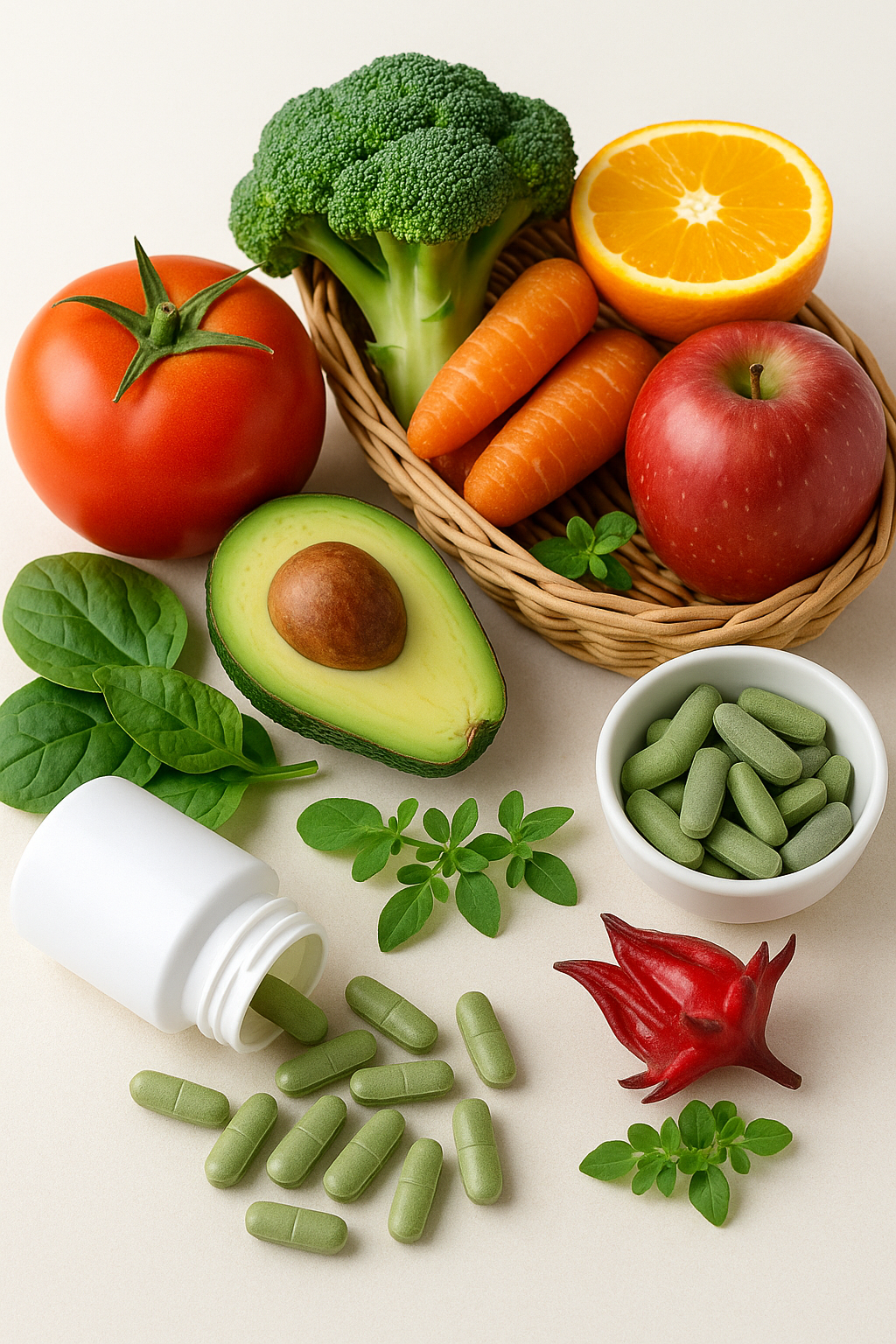 ilustrasi makan sehat