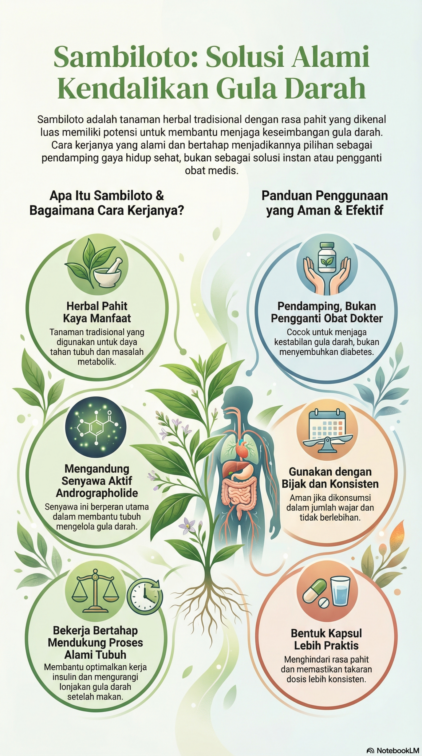 infografis sambiloto solusi alami kendalikan gula darah