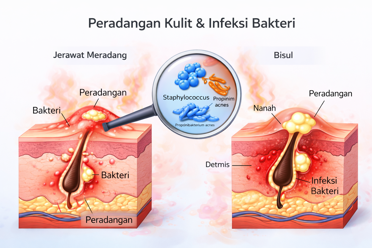 peradangan kulit dan infeksi bateri