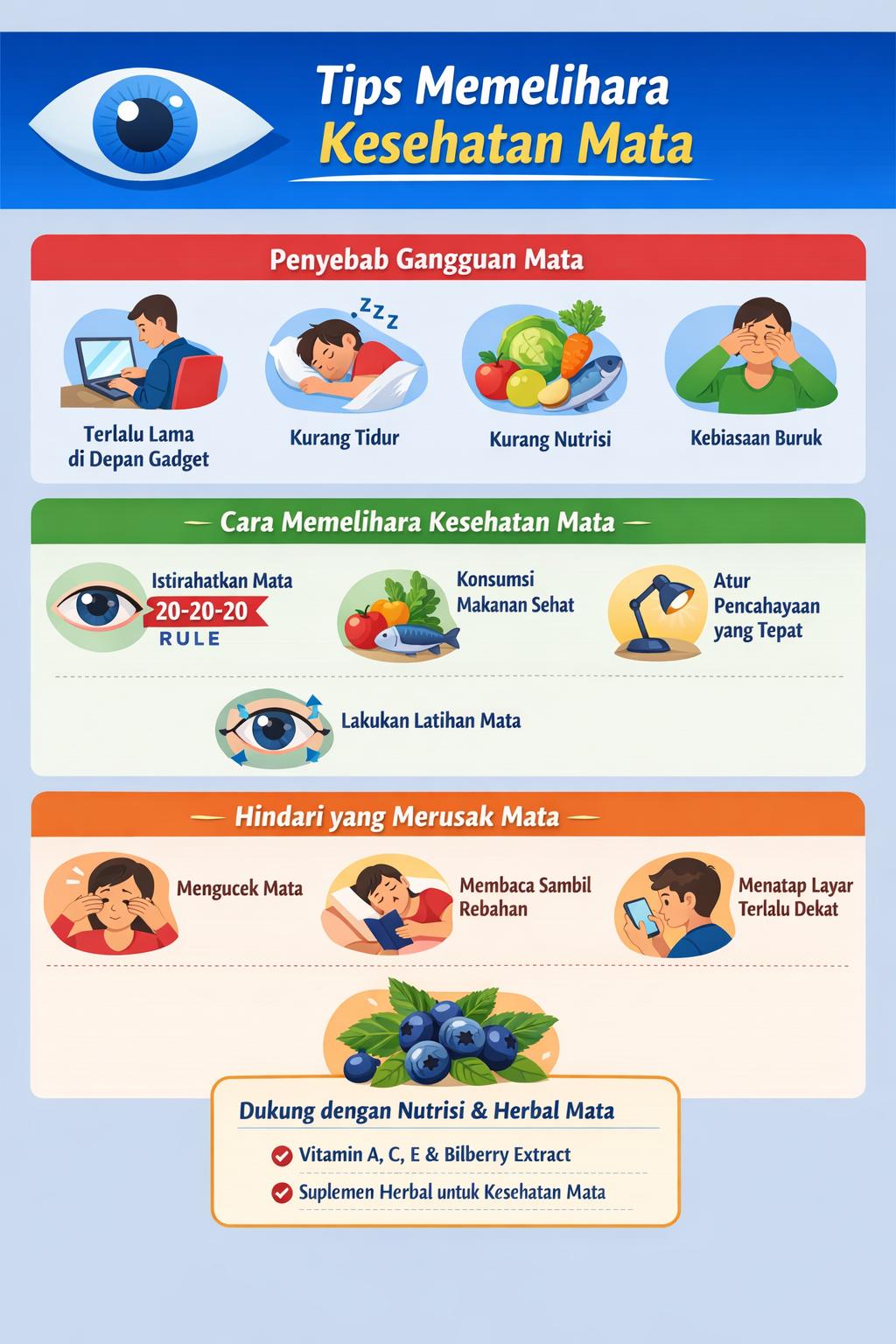 tips memelihara kesehatan mata lengkap
