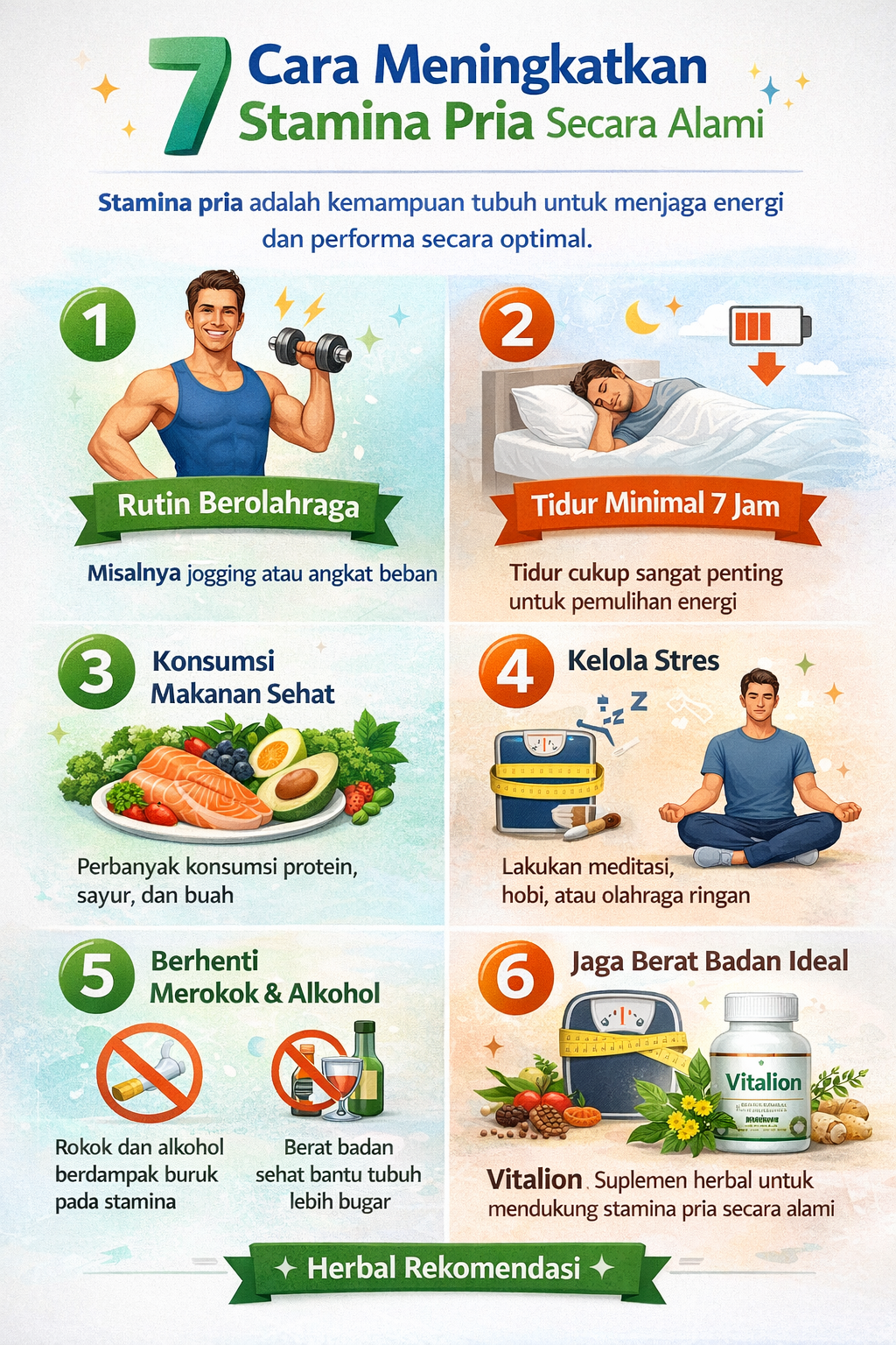 7 cara alami tingkatkan stamina pria