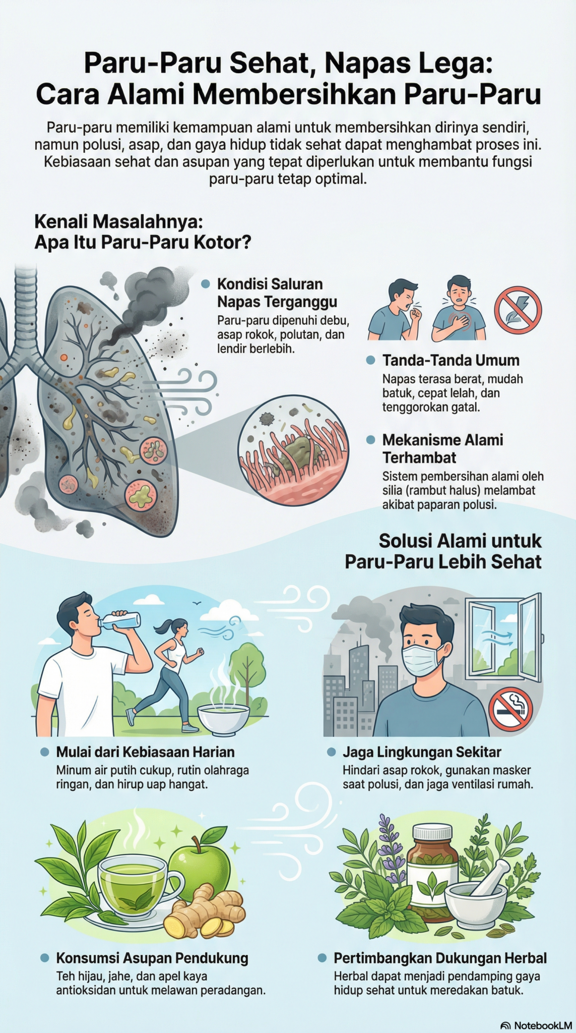 Cara Membersihkan Paru-Paru Secara Alami & Aman
