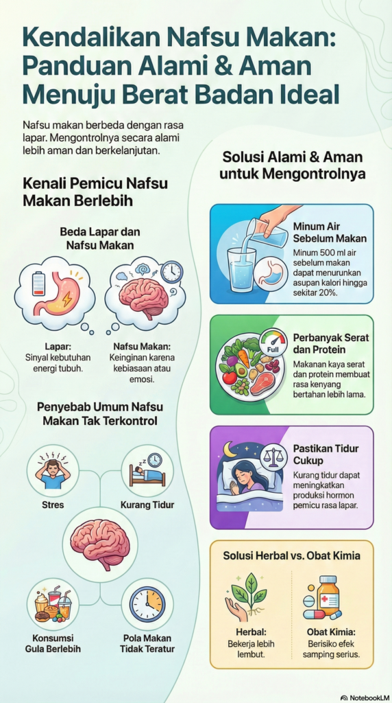 Cara Mengurangi Nafsu Makan dan Berat Badan Turun
