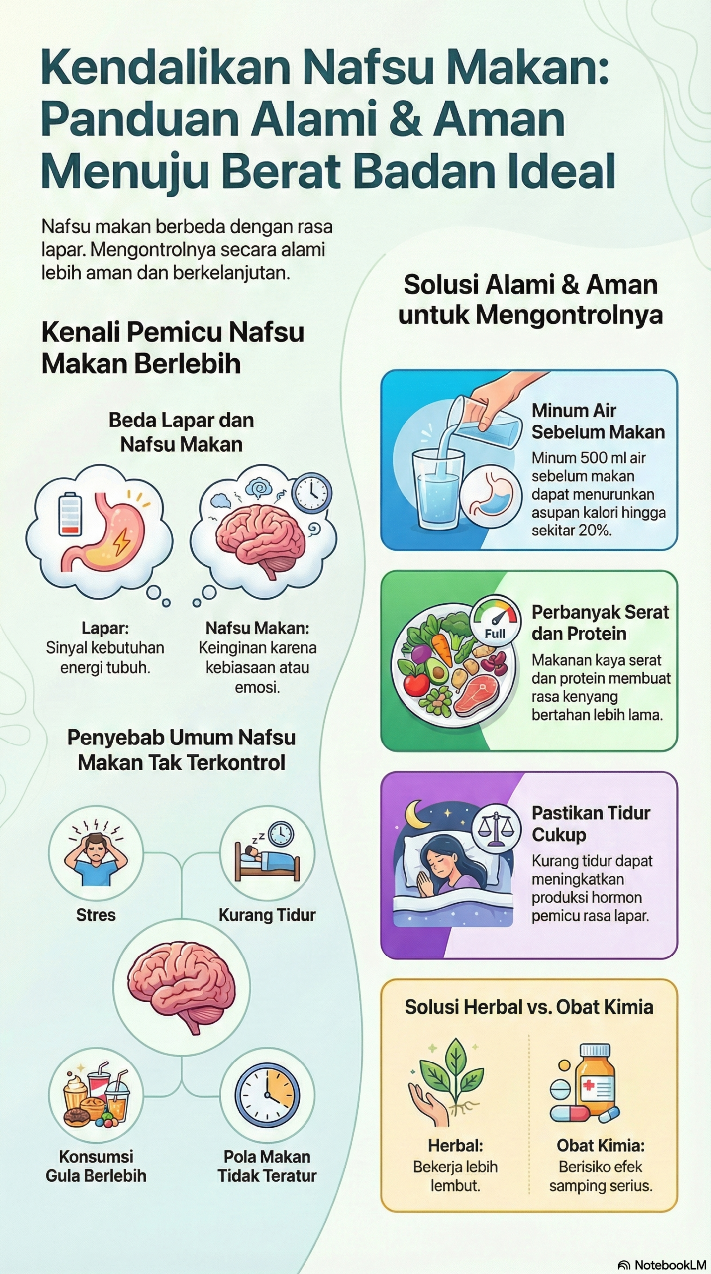 Cara Mengurangi Nafsu Makan dan Berat Badan Turun