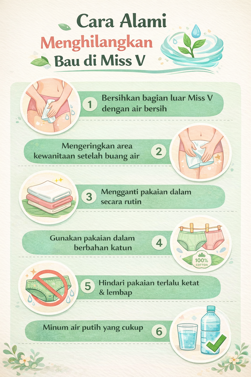 Cara alami menghilangkan bau Miss V