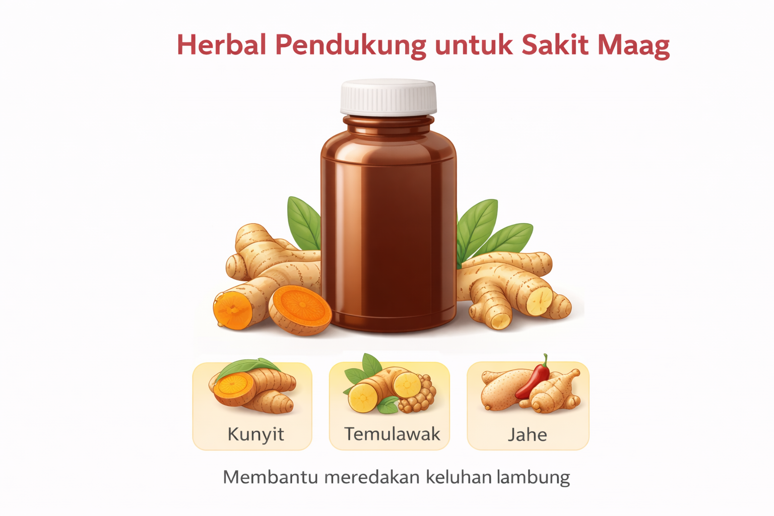 Dukungan herbal untuk kesehatan lambung