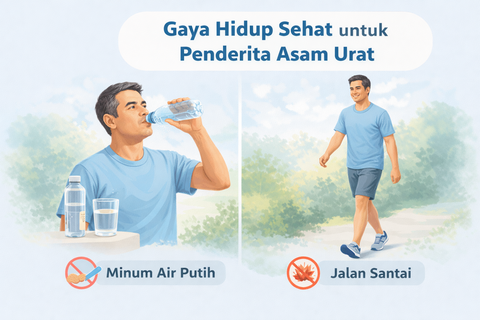 Gaya hidup sehat untuk asam urat