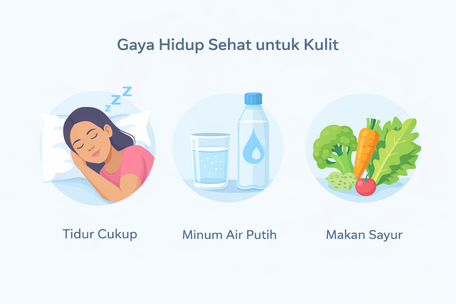 Gaya hidup sehat untuk kulit