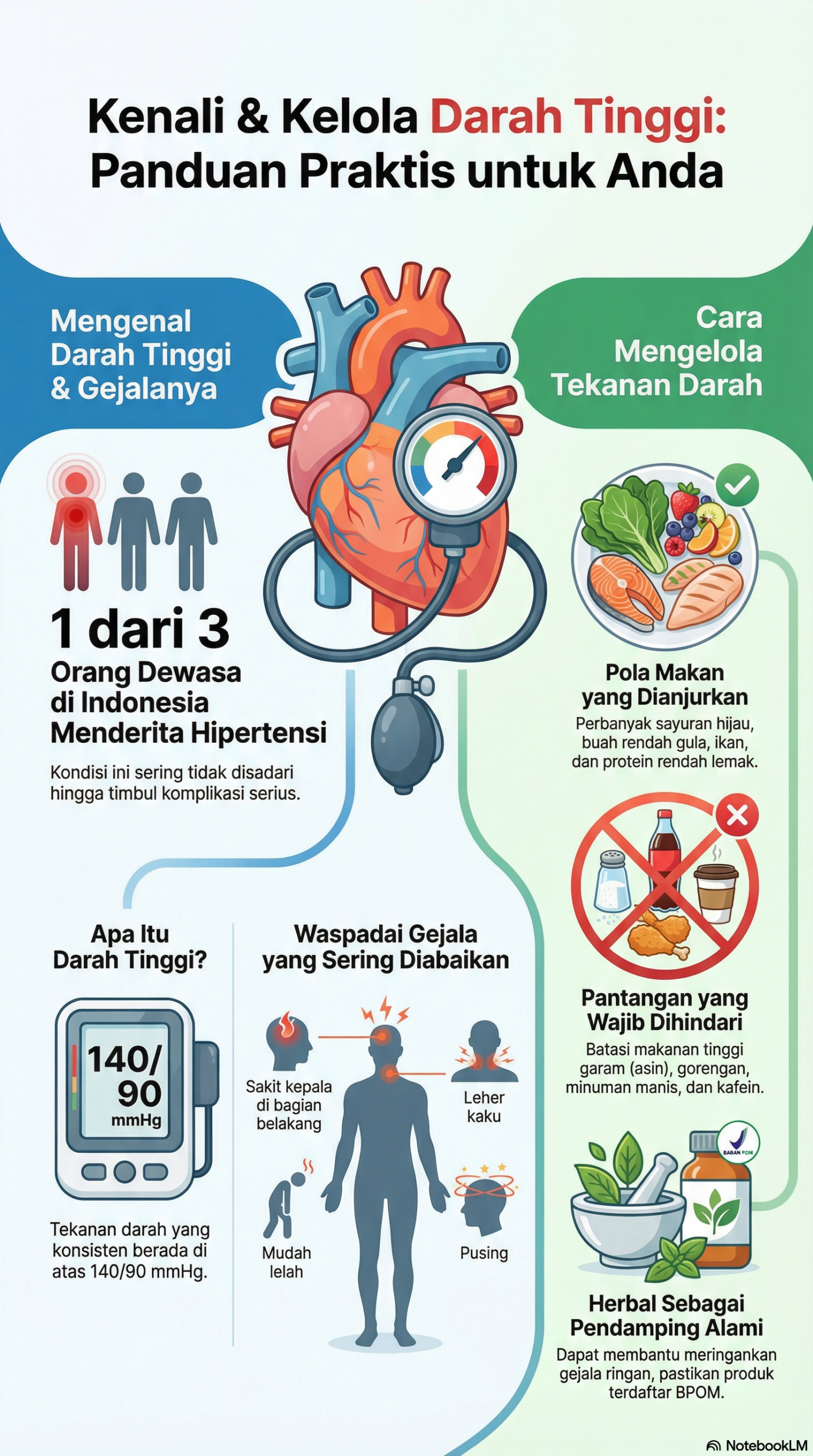 Infografis Kenali Dan Kelola Darah Tinggi