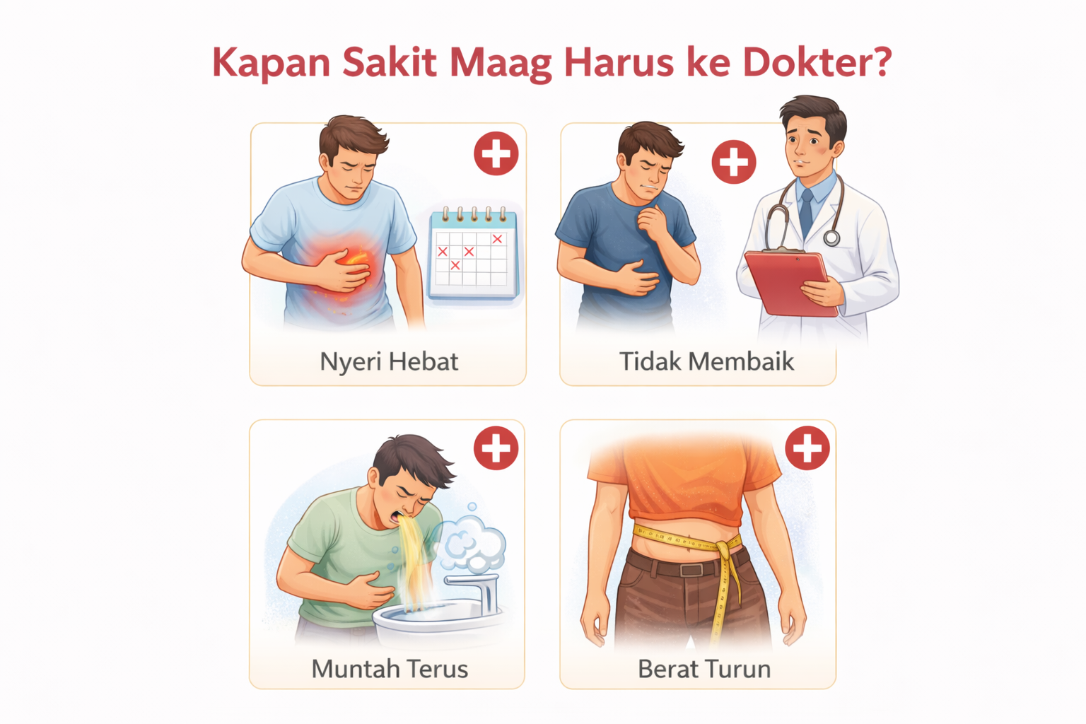 Kapan sakit maag perlu ke dokter