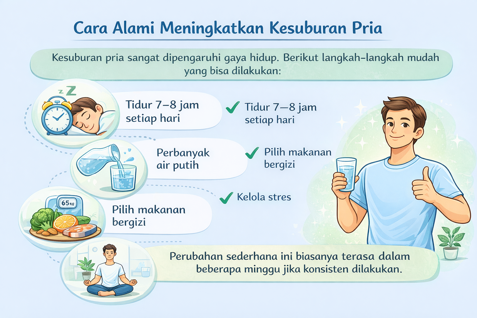 Langkah alami tingkatkan kesuburan pria