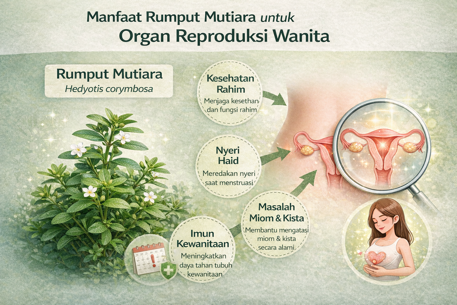 Manfaat Rumput Mutiara untuk Wanita