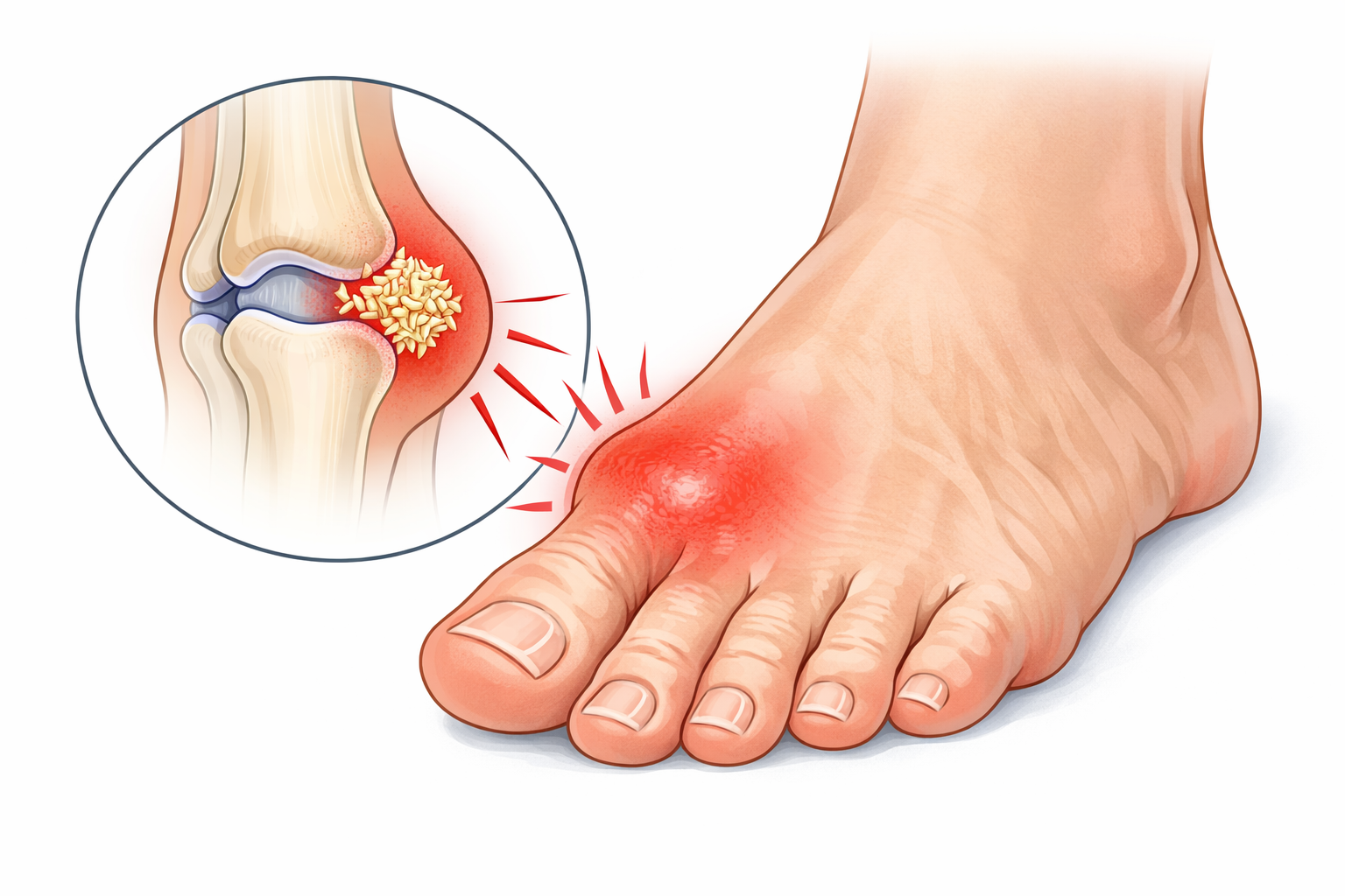 Peradangan pada sendi jempol kaki