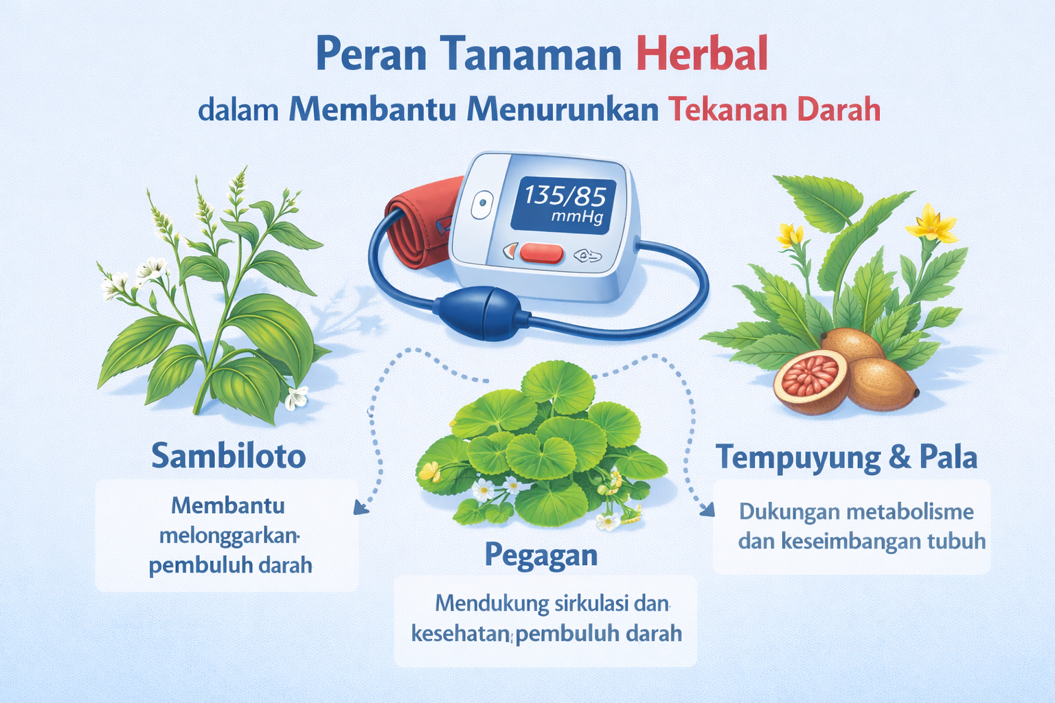 Peran tanaman herbal untuk tekanan darah