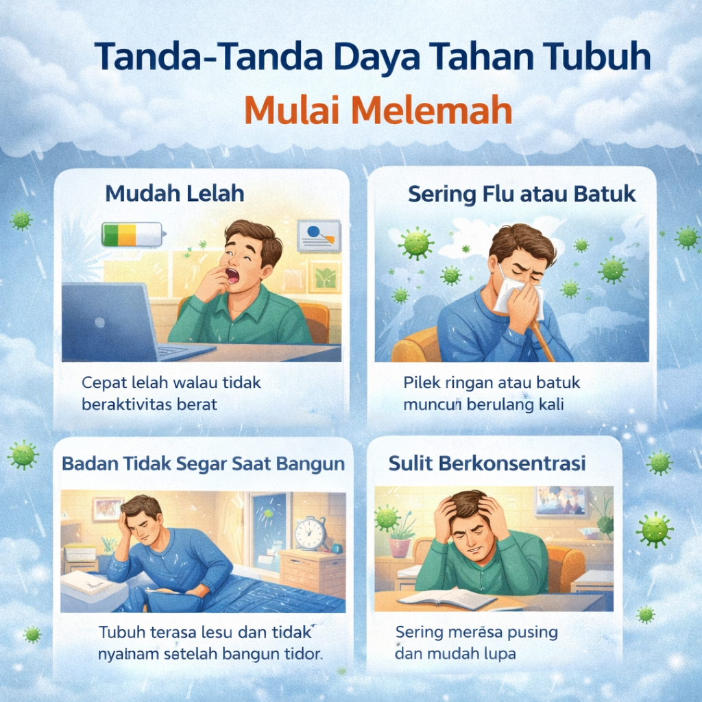 Tanda daya tahan tubuh melemah