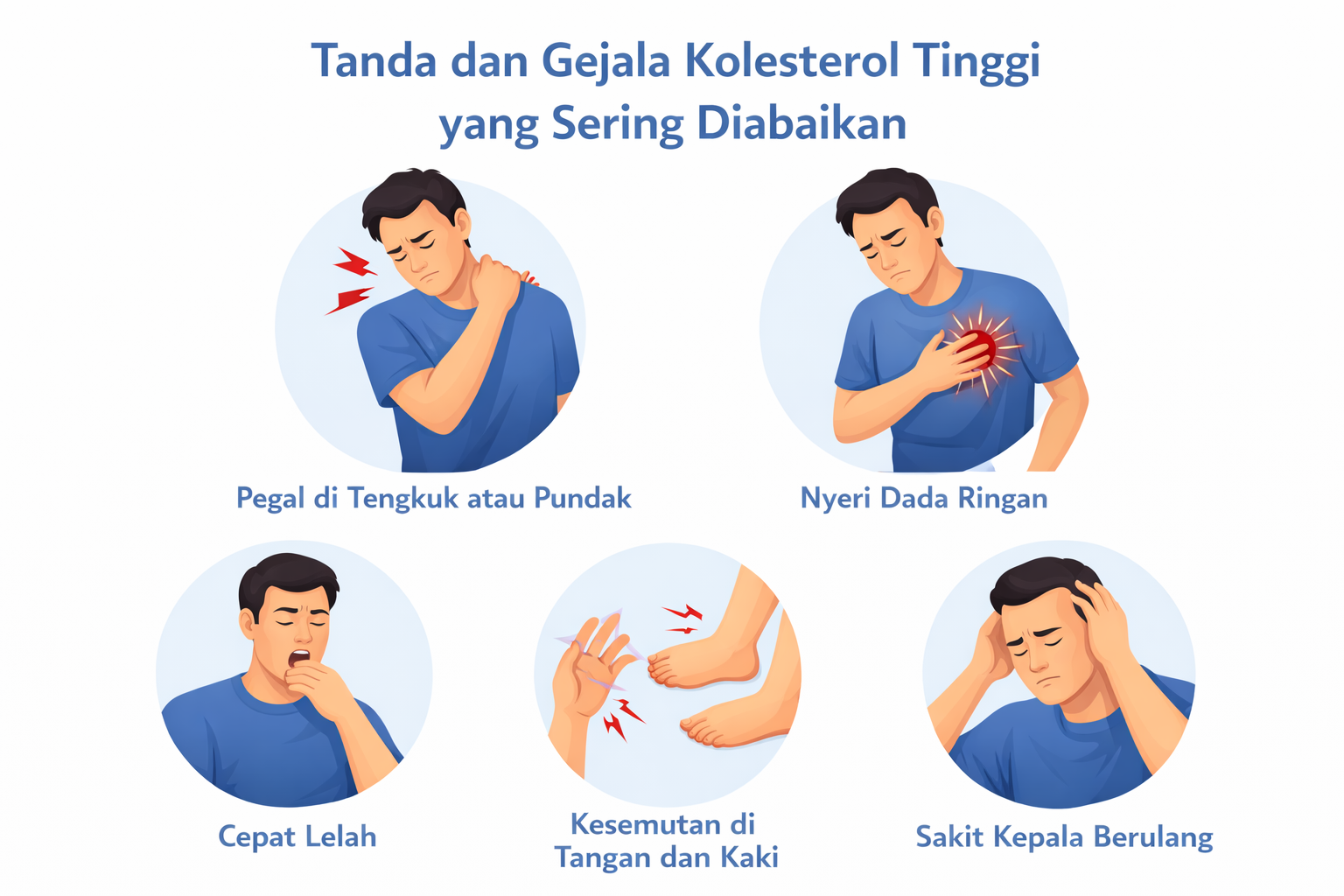 Tanda kolesterol tinggi yang sering diabaikan