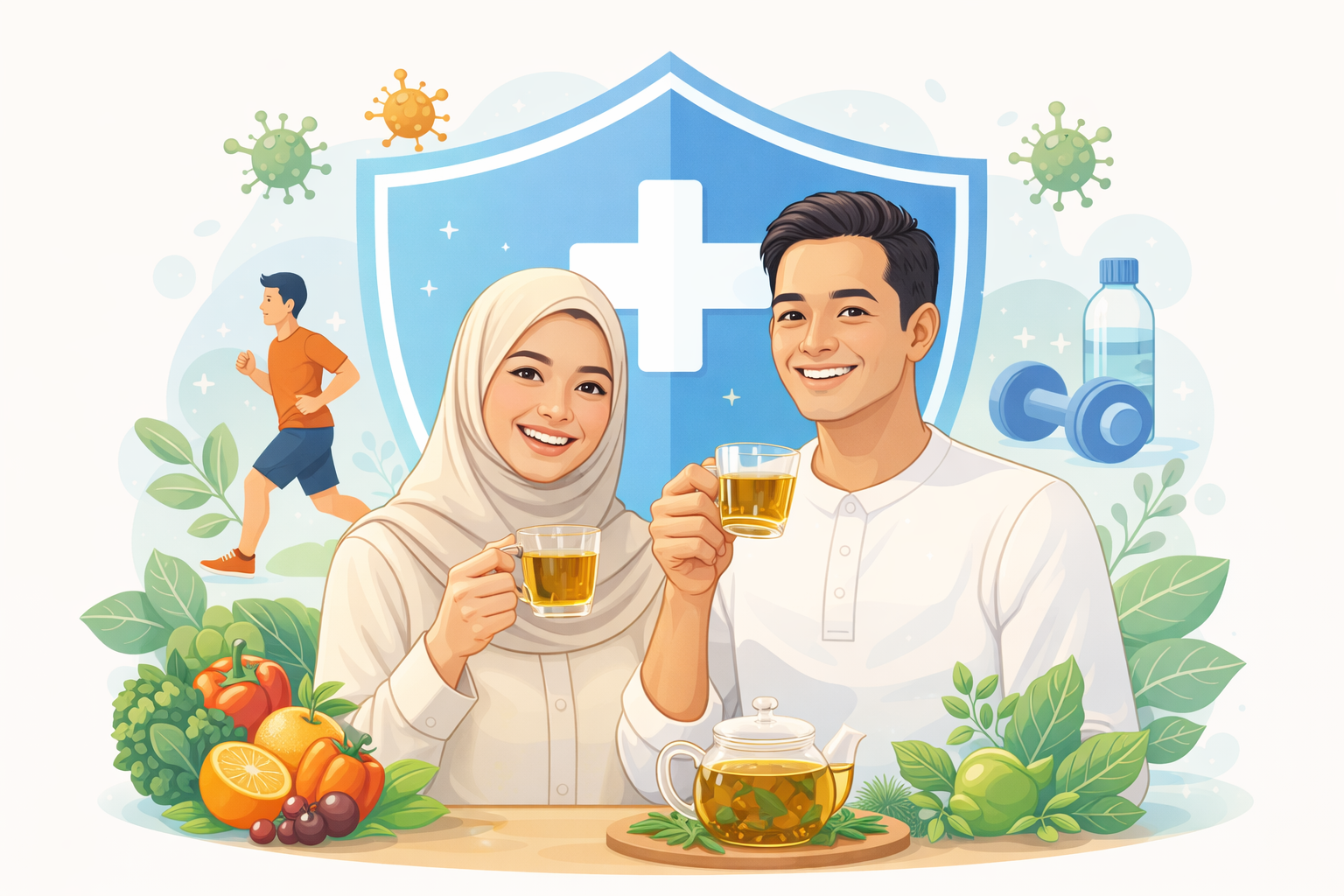 ilustrasi meningkatkan daya tahan tubuh