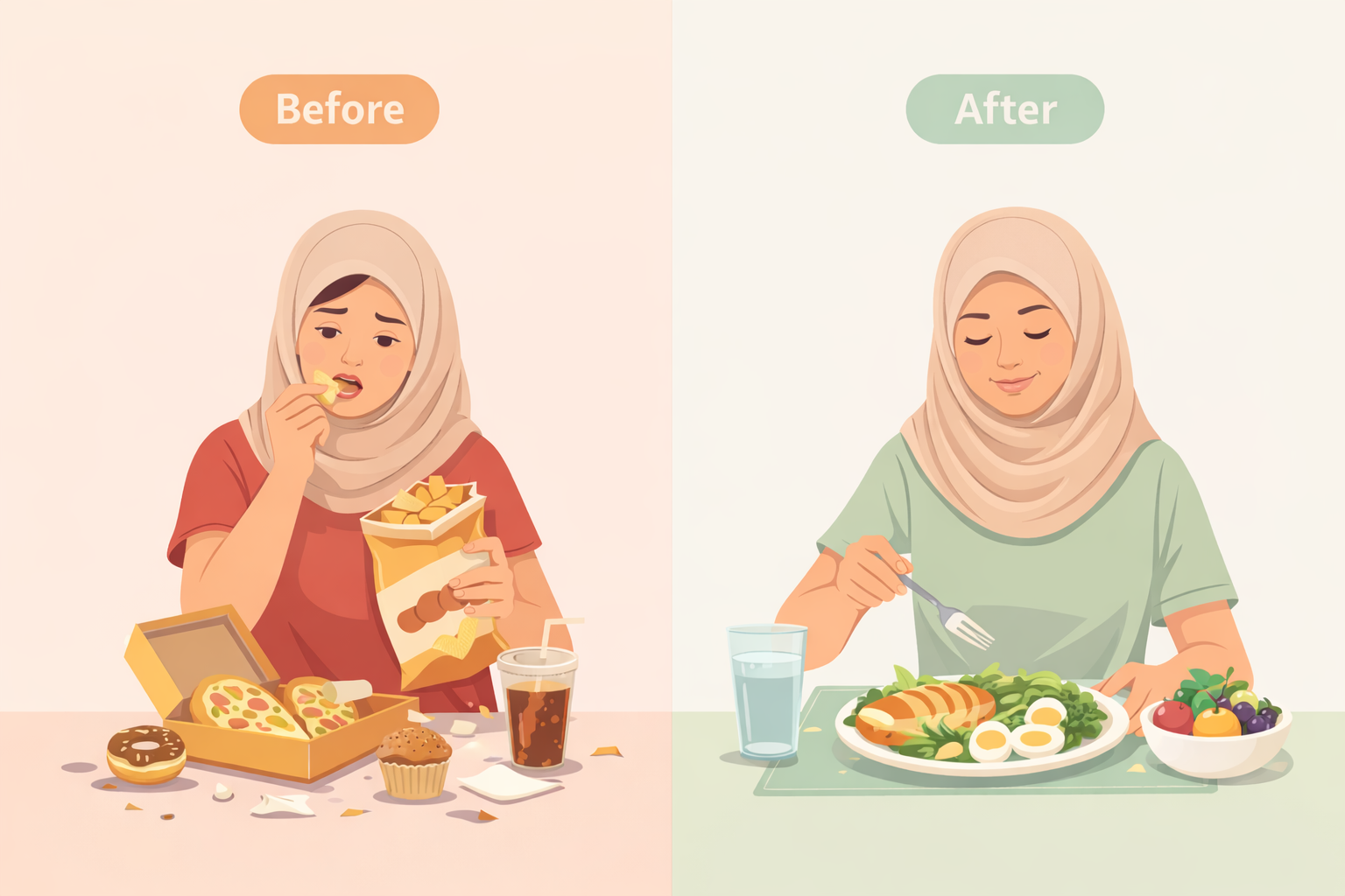 perubahan diet sehat dalam pola makan