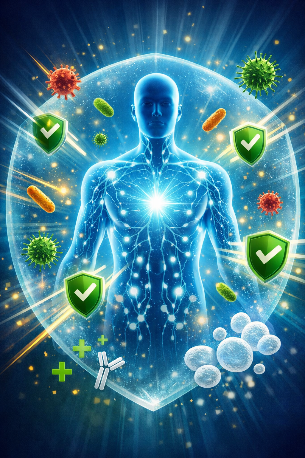 sistem kekebalan yang kuat dan becahaya